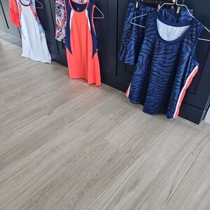 Tail Women's Blue and Orange Athletic Tops